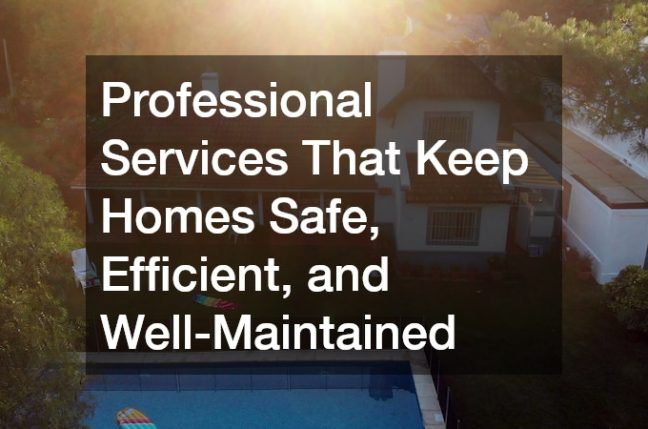 Professional Services That Keep Homes Safe, Efficient, and Well-Maintained